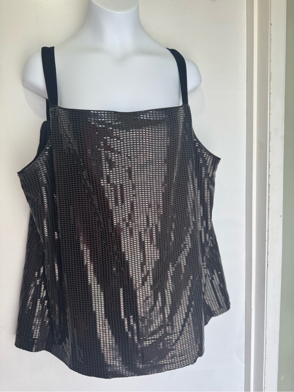 Esprit Black Sequin Mesh Camisole